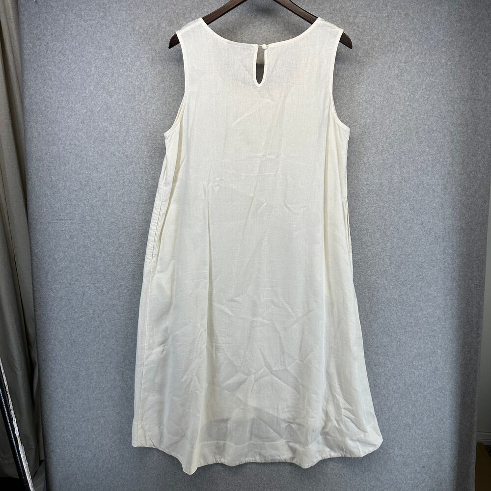 Jessica London Dress Womens Size 18 White Sleeveless Scoop Neck Tank Pullover - Picture 2 of 10
